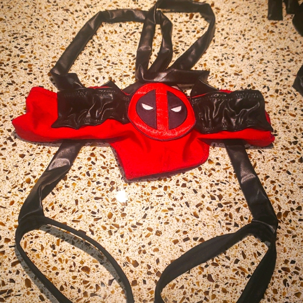 Custom Handmade Deadpool Lingerie Set - Picture 3 of 3